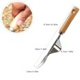 thumbnail image 3 of Extractor de malas hierbas manual para jardín, herramienta de jardinería de primera calidad a prueba de curvaturas de acero inoxidable para desmalezar su jardín, 3 of 8