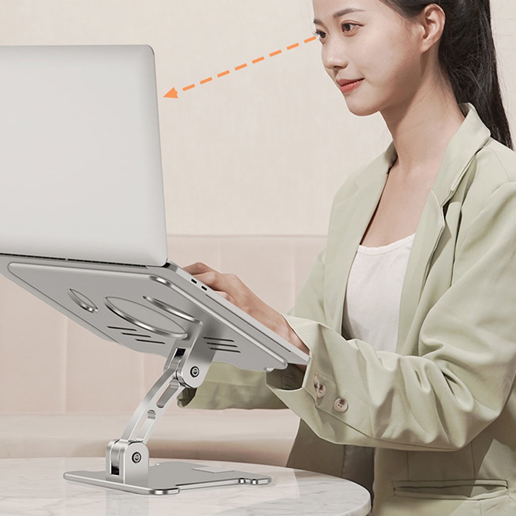 lanema Foldable Anlge Adjustable Laptop Extension Cooling Holder for Home Office Laptop Stand Riser Organizer