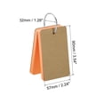 thumbnail image 2 of Uxcell 3.5" x 2" Blank Flash Cards with Rings Study Cards Index Cards Note Card Pre Hole Punched, Orange 500 Pack, 2 of 6