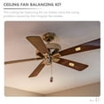 Salinist Ceiling Fan Balancing Kit Plastic Clip Metal Weight