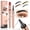 B-Black, variant on 2024 Upgrade Magic Eyebrow Pencil, 3D Microblading Eyebrow Tattoo Pencil 4 Fork Tip, Contouring Pen Fine Stroke Microblading Eyebrow Pencil Creates Natural Makeup Effect (B-Black)