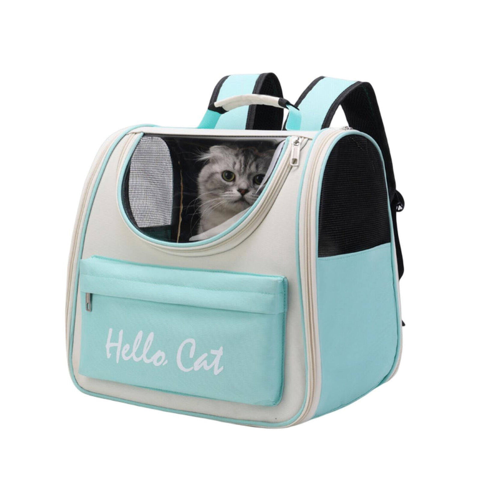 1 Pcs Pet Cat Carrier Bag Portable Breathable Large-capacity Backpack Outdoor Travel TransparentDouble Shoulder Bag Pet Supplies