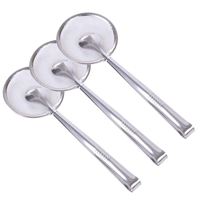 Multi-Functional Filter Spoon with Clip Food Kitchen Oil-Frying Bbq Filter