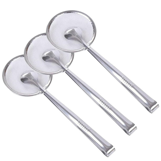 Pisexur Batería de cocina Cuchara con filtro multifuncional con clip para alimentos, cocina, aceite, freír, barbacoa. para la cocina del hogar