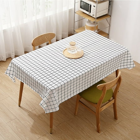 

Mishuowoti Plastic Checkered Tablecloth Red And White Picnic Disposable Table Cover Rectangular Gingham Tablecover For Birthdays Carnivals Parties