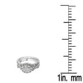 thumbnail image 3 of Dazzlingrock Collection 0.55 Carat (ctw) Sterling Silver Black & White Diamond Womens Engagement Ring Set 1/2 CT, Size 6.5, 3 of 3