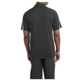 thumbnail image 2 of Yellow Rooster Mens PosiCharge Micro-Mesh Colorblock Polo Iron Grey/ White S, 2 of 8