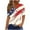 QR3_Multicolor, variant on VKOYWKM 4th of July T Shirts Women Independence Day American Flag Graphic Tees Henley Shirts Short Sleeve Casual Button V Neck Patriotic Tee Tops