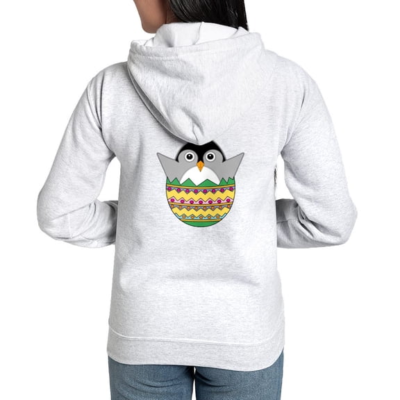 CafePress - Baby Egguin - Women's Zip Hoodie