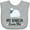 AC-Heather Grey, variant on Inktastic My Babcia Loves Me Boys or Girls Baby Bib