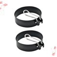 thumbnail image 5 of 2pcs Silicone Sandwich Form Breakfast Mould Round Non-sticky Steel Diy Cooking Fired Tools Pancake Kitchen Stick for Egg Maker Fried Ring Rings Non Frying .cm Tool Stainless Black, 5 of 5