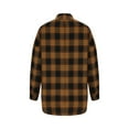 thumbnail image 6 of yievot Women's Long Sleeve Plaid Jacket Boyfriend Button Down Shirts Casual Thin Blouse, 6 of 8