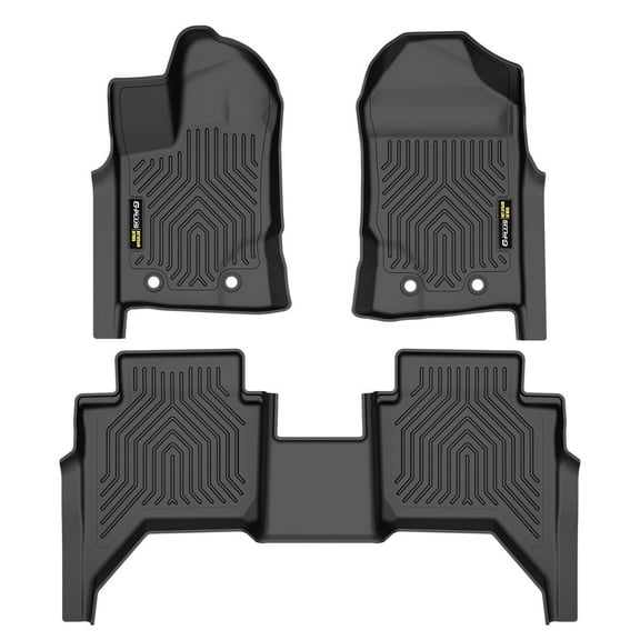 All Weather 3D Molded TPE Floor Mats Liners Fit For 2019-2023 Ford Ranger Crew Cab Pickup 4 Door