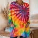 thumbnail image 1 of TaTaai 2026 Fall Womens Printed Long Sleeve Tee Round Neck Loose Blouse With Pockets Casual Fashion Top Soft Stretchy Polyester Daily Basic Shirt Gift, 1 of 7