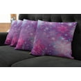 thumbnail image 2 of Ambesonne Abstract Throw Pillow Cover 4 Pack, Floral Dreamy Romantic, 20", Violet Pink Pale Blue, 2 of 6