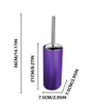thumbnail image 7 of Bathroom Accessory Set, Gaqring 6-Piece Plastic Bath Organizer, Purple Lotion Dispenser Toothbrush Holder Soap Dish Trash Can Toilet Brush, 7 of 7