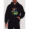 thumbnail image 4 of Sudadera con capucha con estampado de villanos cómicos en el automóvil, sudaderas con capucha geniales para hombres, sudadera con capucha de diseño gráfico informal para hombres con bolsillo de cangur, 4 of 4