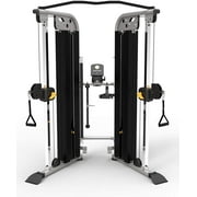 Encore ES9030 Functional Pulley System, Weight Trainer, Dual Weight Stacks, Adjustable Home Gym Equipment, Weight Machine, Lifting for LAT Pull Down, Tricep, Biceps Curl, Back, Forearm Exercise