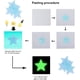 thumbnail image 3 of 100 pegatinas de estrellas luminosas que crean un cielo estrellado realista, pegatinas de estrellas oscuras para techo, decoración de habitaciones (azul), 3 of 5
