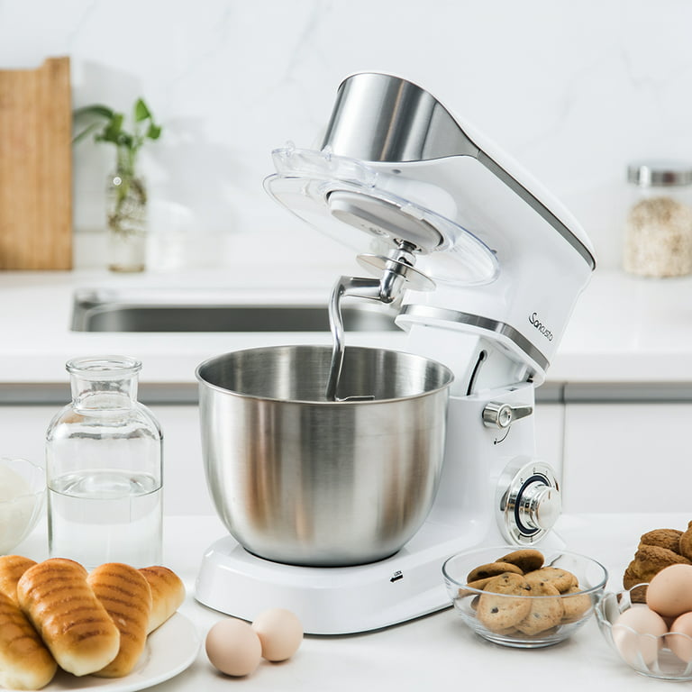 Stand Mixer, POWWA 7.5 QT Electric Mixer, 6+P Speed 660W Household  Tilt-Head Kitchen Food Mixers with Whisk, Dough Hook, Mixing Beater &  Splash Guard