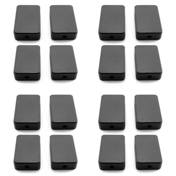 Electrical Junction Box 16PCS Electric Plastic Black Waterproof Project Junction Case 2.16X1.38X0.59 Inches(55X35X15mm)