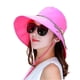 thumbnail image 1 of Sombrero de verano plegable de ala ancha para mujer, protección solar UPF 50 y protección para el cuello., 1 of 5