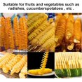 thumbnail image 4 of Spiral Potato Knife Manual Slicer, Multi Functional Manual Rotating Vegetable Spiral Machine with 4 Stainless Steel Bars, Fruit and Vegetable Tools Kitchen Cooking Machine., 4 of 7