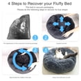 thumbnail image 5 of Labymos Blusea Soft Plush Round Pet Bed Cat Soft Bed Cat Bed for Cats Dogs, 5 of 5