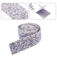 thumbnail image 5 of VEFSU Silver Ribbon,Sticker Self-Adhesive Resin Roll Ribbon DIY Ribbon Glitter Wall Sticker,Rhinestone Ribbon for Wedding Clothing Cars Crafts Dress Decoration,Rhinestone Ribbon Self Adhesive, 5 of 6