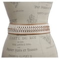 thumbnail image 3 of 2" Wide High Waist Braided Woven Full Grain Tapered Oval Leather Belt, 3 of 3