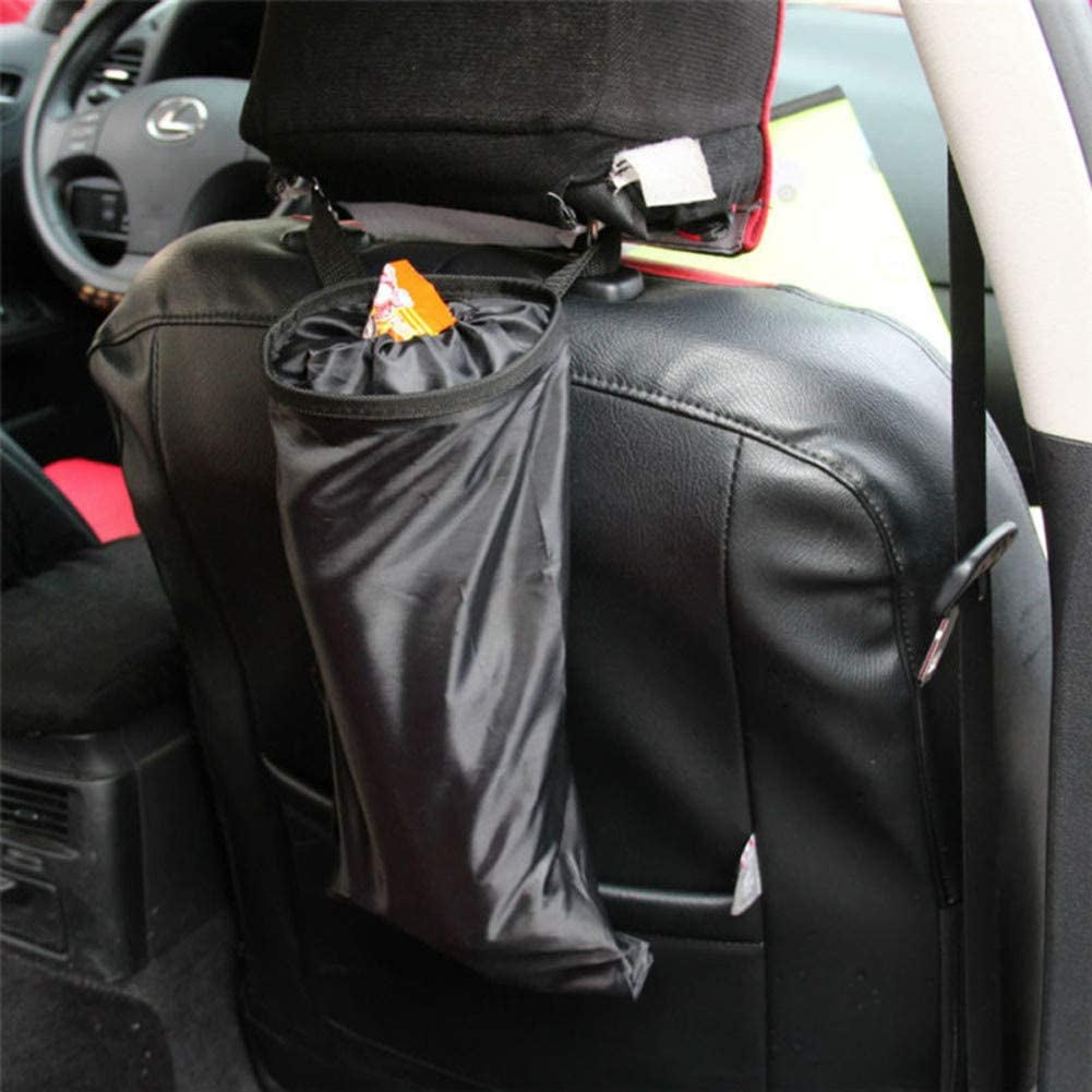 Back Seat Litter Bag Waste Trash Can Container Car Auto Hanging Garbage Bin 