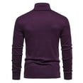 thumbnail image 4 of Turtleneck Sweatshirts for Men Long Sleeve Wool Tshirts Shirts Mens Trendy Solid Color Stretchy Slim Pullover Thermal Warm Basic Going-Out Tops, 4 of 8