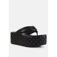 thumbnail image 6 of Cupcake Quilted Rhinestone Platform Quilted Sandals, 6 of 9