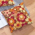 thumbnail image 6 of Multi-Size Linen Sofa Pillow Cover Invisible Zipper Open And Close Strong Use For Sofa Chair Garden Sofa Car Retro Groovy Flowers Pattern (13) 18"X18", 6 of 7