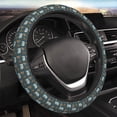 thumbnail image 4 of Kdxio Miniature Ship In Bottle Print Elastic Stretch Steering Wheel Cover,Auto Steering Wheel Cover,15 Inch Anti-Slip,Warm in Winter and Cool in Summer,Fit Suvs,Vans Cars,Trucks, 4 of 5