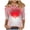 #04 Multicolor, variant on Valentine's Day T-Shirt for Women Loose 3/4 Sleeve Heart Print Shirts Casual Crew Neck Blouses Three-quarter Sleeve Pullover Top
