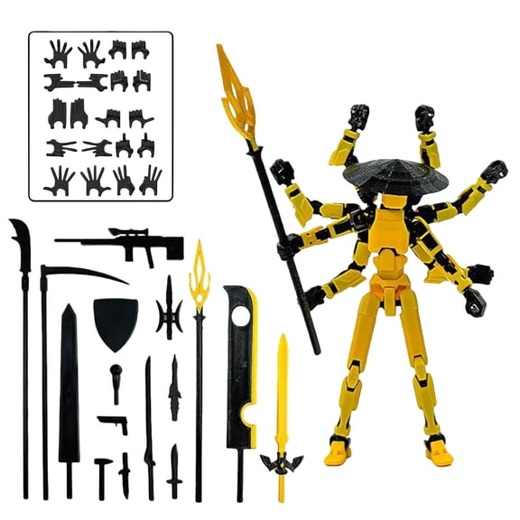 3D Printed Articulated Action Figure - With Multiple Movable Joints For Flexible Articulation, Lifelike Detail, And Customizable Posing Options - For Collectors, Model