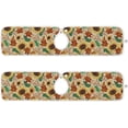 thumbnail image 2 of Autumn Sunflowers Maple Sink Splash Guard for Faucet 2 Packs Faucet Absorbent Mats, Retro Fall Watercolor Faucet Handle Drip Catcher Quickly Drying Mat for Kitchen Counter Bathroom RV, 14.9"x5.5", 2 of 7