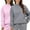 Dark Gray, variant on NMMUED 2 Pcs Sweatshirt for Women Womens Fall Tops Womens Tops Casual Outfits for Women Womens Crewneck Sweatshirt Womens Sweatshirts No Hood Womens Pullover Sweatshirt Beige L