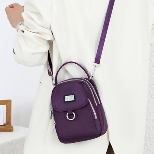 Bolso bandolera impermeable para mujer Bolsos de mensajero Oxford elegantes para el trabajo (púrpura) Sywqhk Para Estrenar