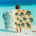 thumbnail image 2 of Hellosay Wearable Beach Towel Kids Toddler Microfiber Oversized Absorbent Blanket Boys Turtle Vacation Accessories 27"x61", 2 of 9