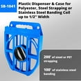 thumbnail image 2 of IDL Packaging Plastic Carrier for Plastic and Metal Strapping or Banding 1/2" Width, 2 of 7