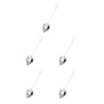 thumbnail image 3 of tamizeot Heart Shaped Stainless Steel Tea Infuser Spoon Strainer High Temperature Resistance Environmental for Protection Coating Steel Color 1pcs 5Set, 3 of 6