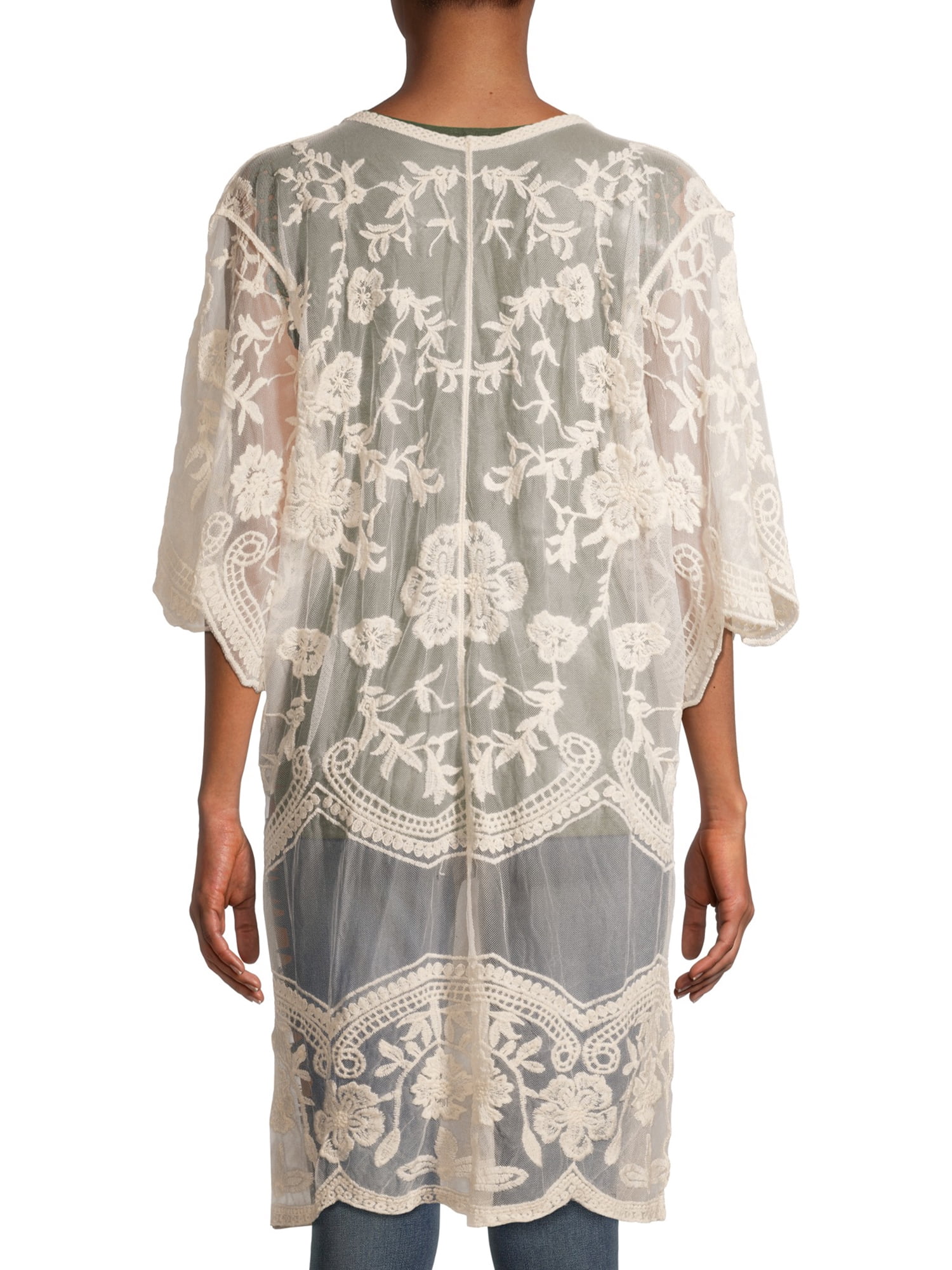 Eyelet Ruana Buy Time And Tru Women's Lace Ruana with Scalloped Edge Online at ...