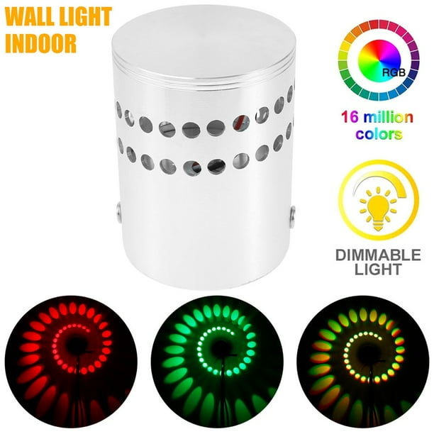 Rgb spiral hole wall lamp led deals