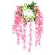 thumbnail image 1 of Flores de glicina simuladas, planta llorona artificial con flores, enredadera de glicina con flores artificiales para guirnalda, decoración de pared para arco de boda, 1 of 8