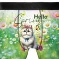 thumbnail image 4 of Persian Hello Spring Time Flower Floral Nature All Over Print Boxer Briefs Underwear for Men Dad Cat Lover Kitten Owner Gifts - 02031, 4 of 6