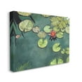 thumbnail image 3 of Stupell Industries Pond Lily Lotus Blossom Floating Peaceful Botanicals Painting Gallery Wrapped Canvas Print Wall Art, Design by David Stribbling, 3 of 7