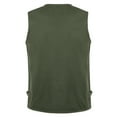 thumbnail image 4 of UTTOASFAY Men'S Outdoor Vest Leisure Jacket Lightweight Vest with Zip Many Pockets Army Green 18(XXXXXL), 4 of 8