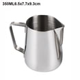 thumbnail image 5 of Stainless Steel Espresso Barista Latte Cream Froth Pitcher Milk Frothing Jug Coffee Pitcher Frother Cup 200ML, 5 of 8